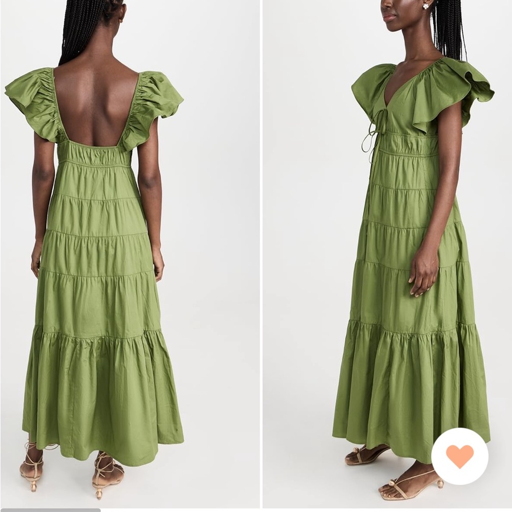 Moon River V Neck Tiered Dress